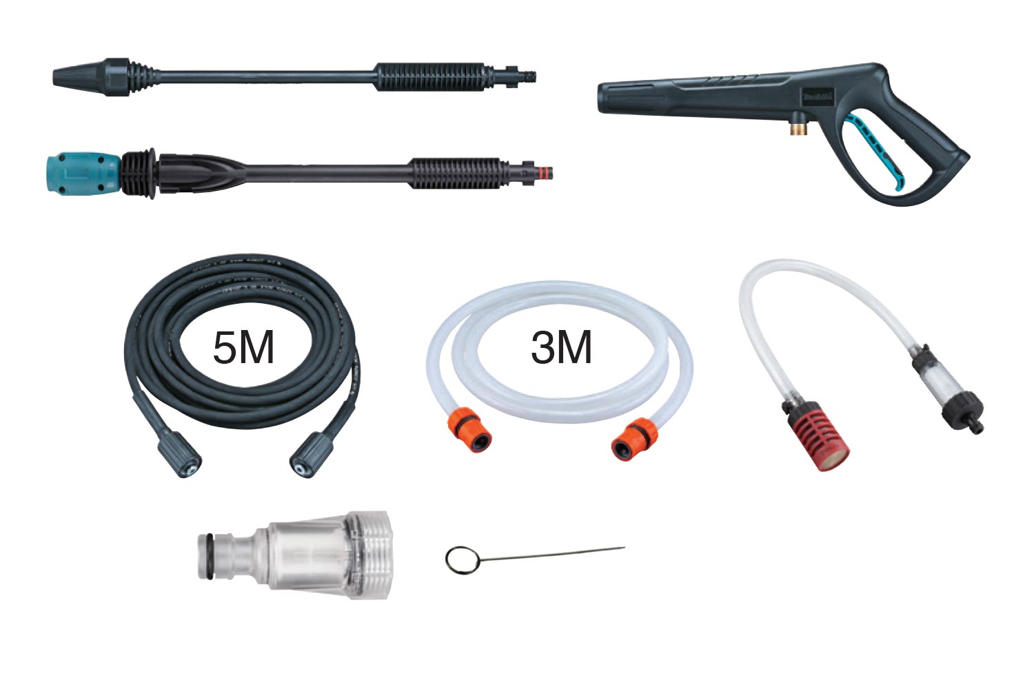 Makita Accessory Details High Pressure Washer Standard Accessories