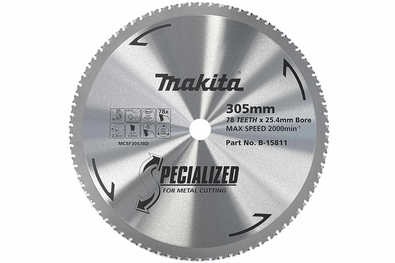 Makita Accessory Details Mm Metal Cutting Blades For Bench