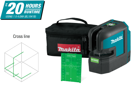 SK105GDZ 12Vmax Green Cross Line Laser