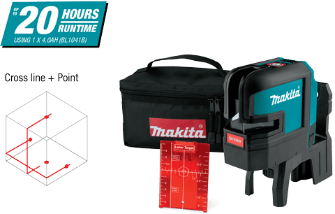 SK165DZ 12Vmax Red 4-Point Cross Line Laser