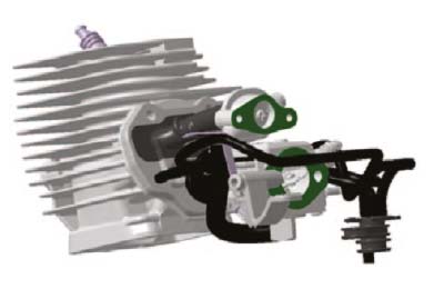 illustration of 2 stroke engine