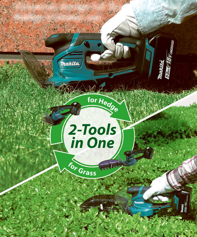 Makita mini hedge online trimmer