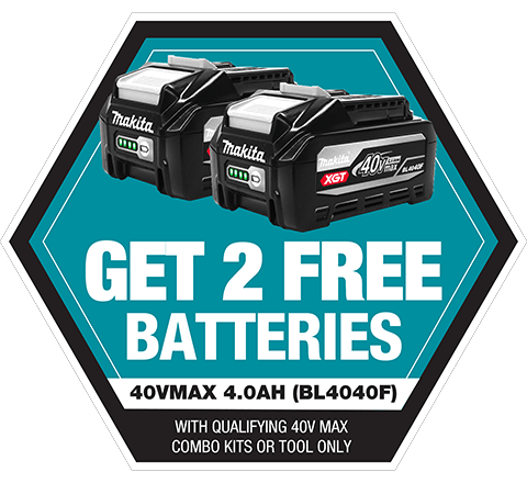 BONUS 2x BL4040F batteries