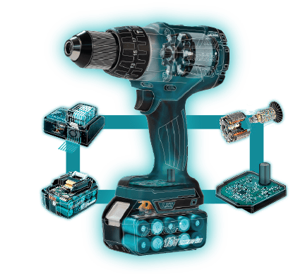 Drill cutaway