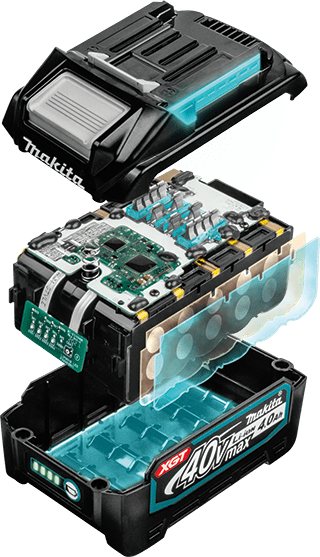 Exploded view of XGT Battery