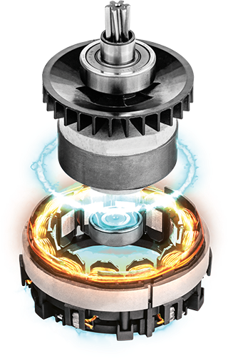 Exploded view of XGT Motor