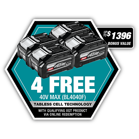 BONUS 4x BL4040F battery