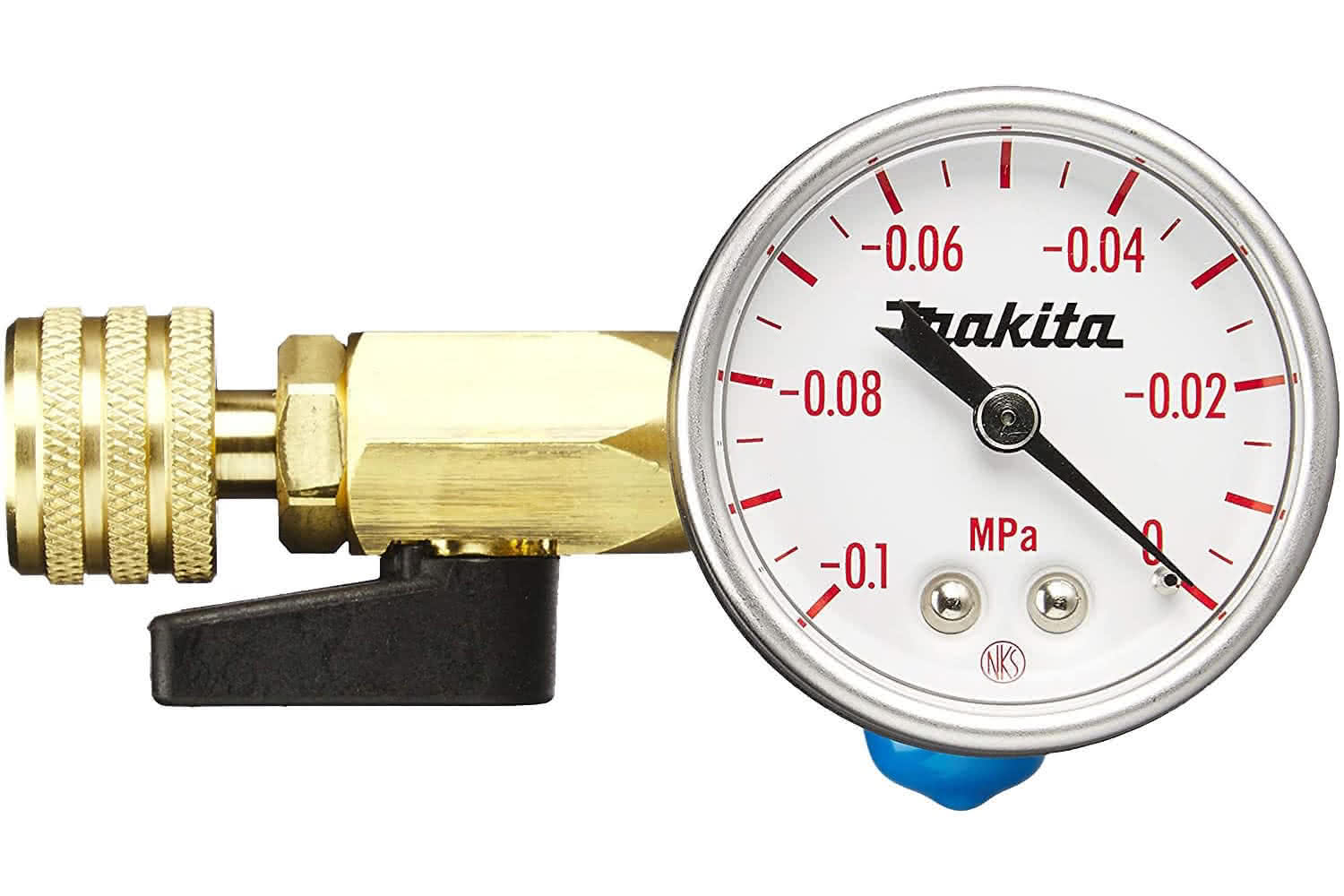 Makita Accessory Details 40mm Vacuum Pump Valve with Gauge
