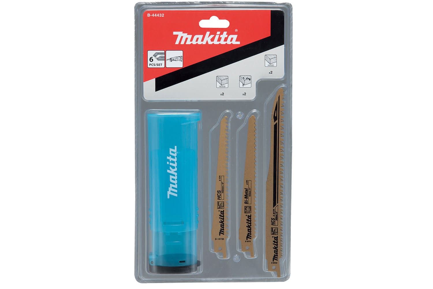 Makita Accessory Details 6Pc Reciprocating Saw Blade Set