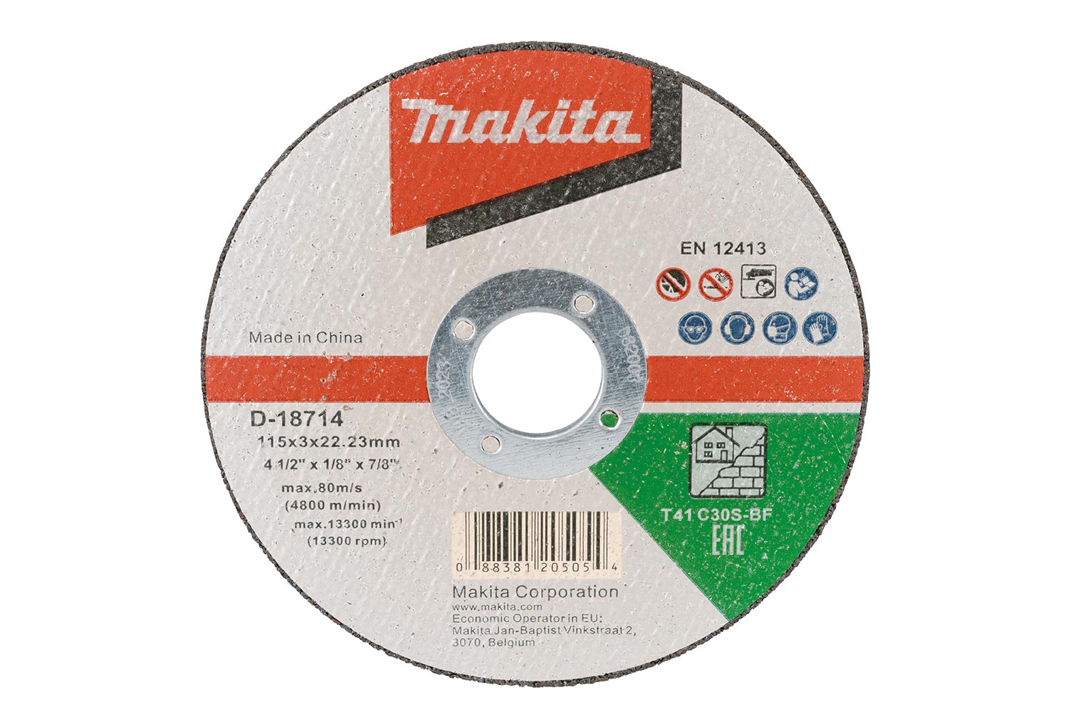 Makita Accessory Details Mm X Mm X Mm Masonry Cutting Disc