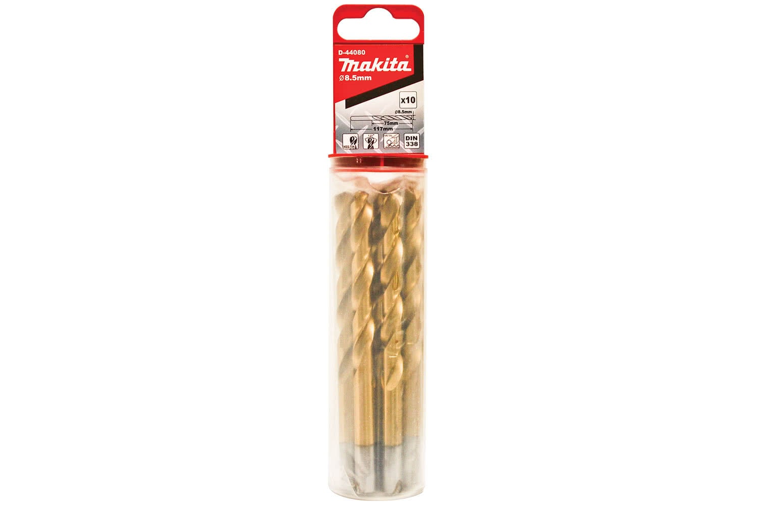 Makita Accessory Details 113mm HSSTiN metal drill bits