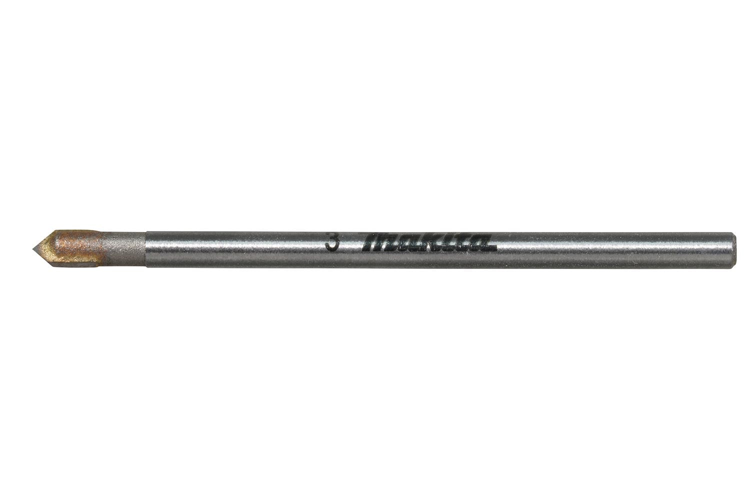 Makita Accessory Details 3mm x 51mm Glass Drill Bit (D78405)