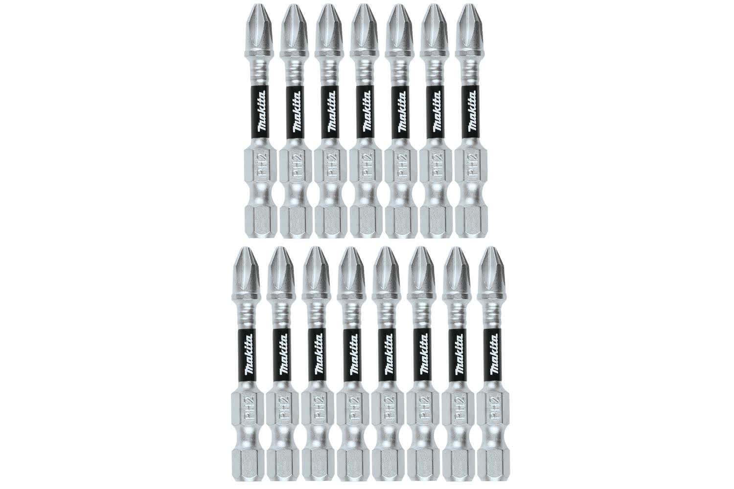 Makita Accessory Details Impact XPS PH2 x 50mm Driver Bit 15/pk (E18459)