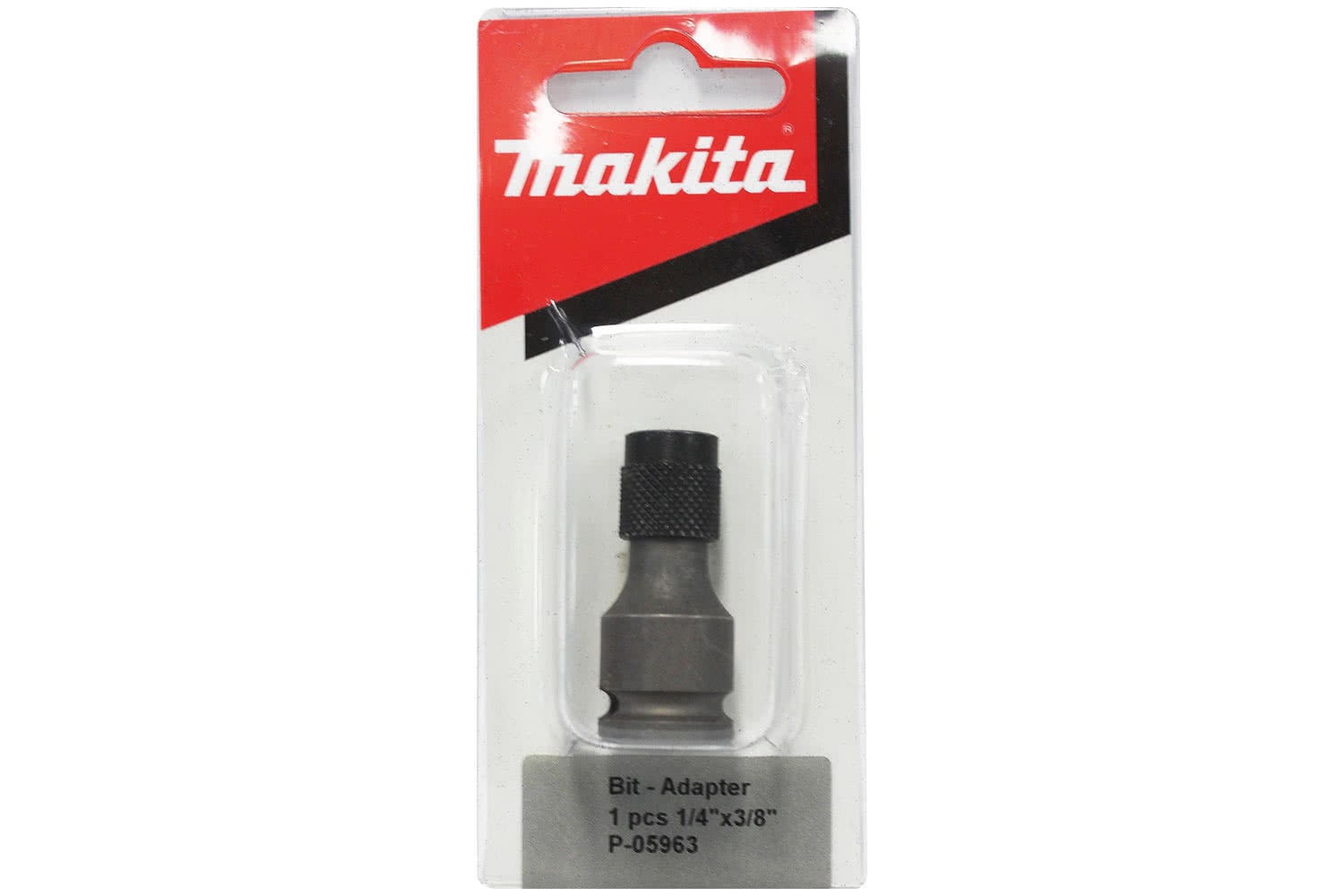 Makita Accessory Details 3/8" Square Drive to 1/4" Hex Drive Adaptor