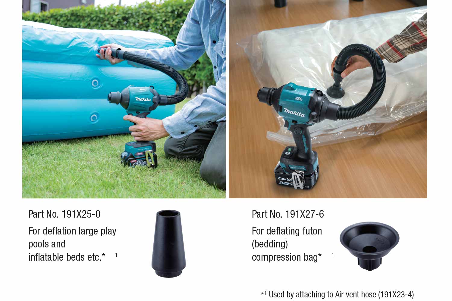 Makita Accessory Details Air vent hose (191X234)