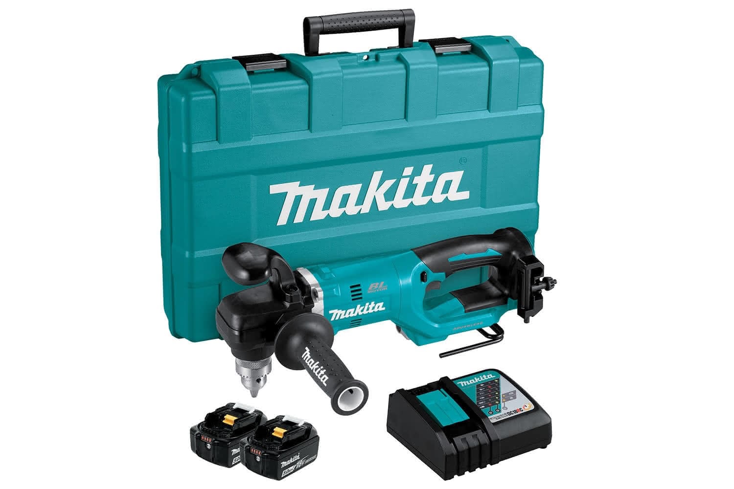 Makita Product Details DDA450 18V LXT Brushless 13mm Angle Drill