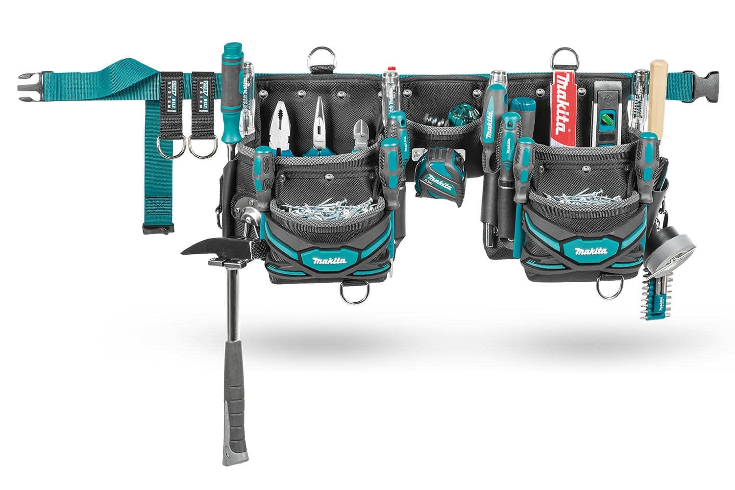 Makita Accessory Details 3 Pouch Tool Belt Set