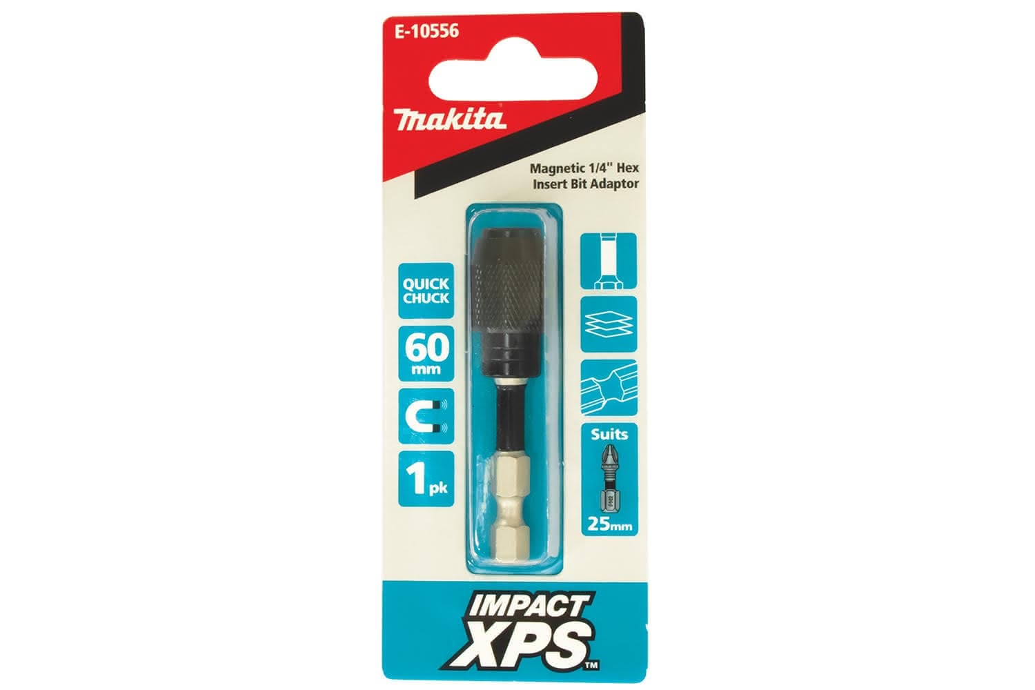 Makita Accessory Details Impact XPS 60mm Quick Release Bit Holder
