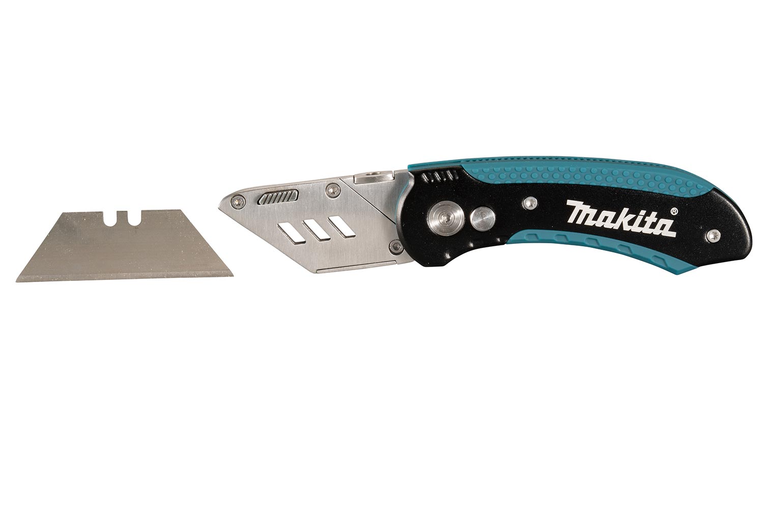 Makita Accessory Details Quick Change Folding Utility Knife with 10