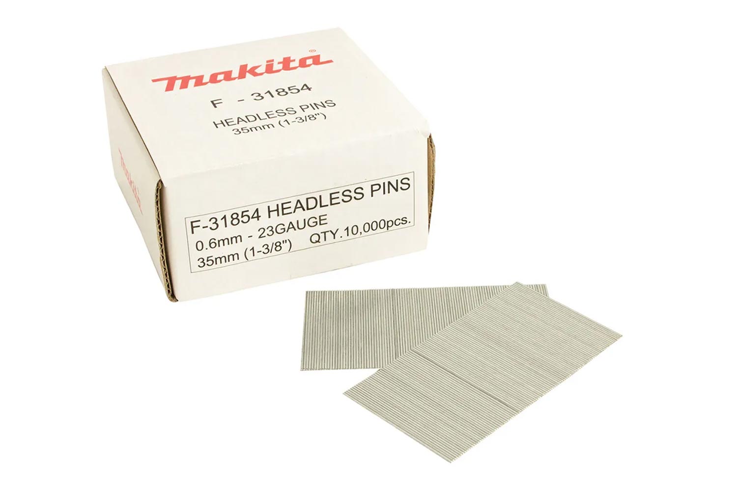 Makita - Accessory Details - Pin Nails 10,000 pcs 23G 25mm (F-31838)