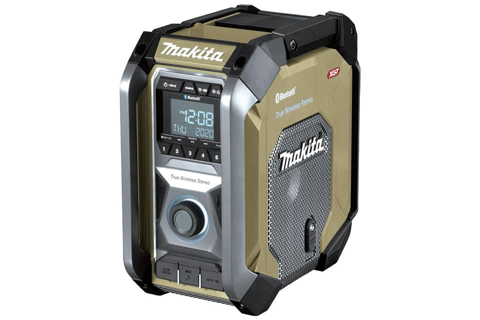 Makita MR006G Rechargeable Military Green Radio With Subwoofer, 12V, Can Be  Connected To Bluetooth